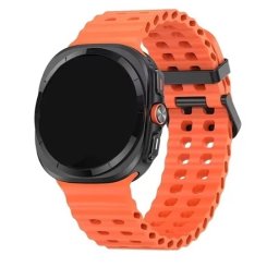 MYBANDZ Waves silicon curea Samsung Galaxy Watch Ultra portocaliu