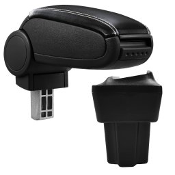 Cotieră pentru Opel Astra G (02.1998-12.2009) negru piele ecologica cu cusatura alba