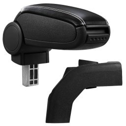 Cotieră pentru Ford Focus 2 II (07.2004-09.2012) negru piele ecologica cu cusatura alba