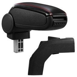 Cotieră pentru Ford Focus 2 II (07.2004-09.2012) negru piele ecologica cu cusatura rosie