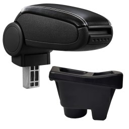 Cotieră pentru Renault Megane 4 (11.2015-) negru piele ecologica cu cusatura alba