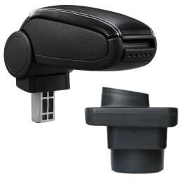 Cotieră pentru Škoda Fabia 1 (08.1999-03.2008) negru piele ecologica cu cusatura alba