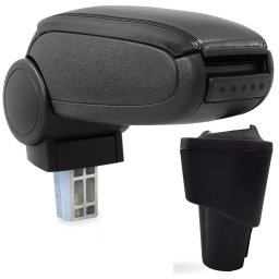 Cotieră pentru VW Touran 1 (02.2003-05.2015) negru piele ecologica