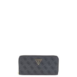GUESS Portofel Laurel II Slg Large Zip Around SWSG7459146 clo coal logo