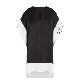KARL LAGERFELD Rochie Signature Casual B2W13016 101 white/black