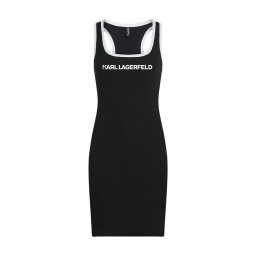 KARL LAGERFELD Rochie Essential Logo Beach B2W46087 999 black