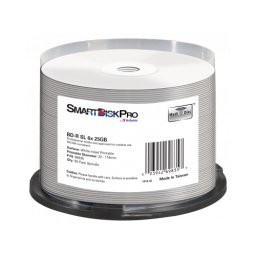 BLANCURI Verbatim SmartDisk Pro BD-R 25GB 6X White Inkjet Printable 50PK Spindle "69835