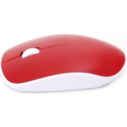 Mouse OM0420WR – Mouse wireless 2.4 GHz, optic 1200 DPI, 3 butoane + scroll, roșu