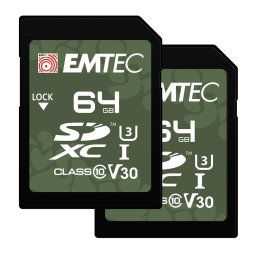 Card memorie Emtec SD 64GB UHS-I U3 V30 Outdoor 2 pcs