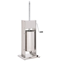 Gossi aparat de umplut carnati manual, argintiu, 15l, otel inoxidabil