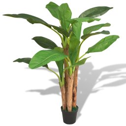 Gossi bananier artificial cu ghiveci, 175 cm, verde