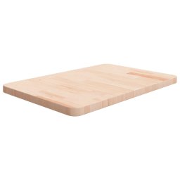 Gossi blat de baie, 60x40x2,5 cm, lemn masiv netratat