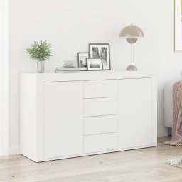 Gossi bufet alb alb lemn 120 x 36 x 69 cm depozitare bufet alb