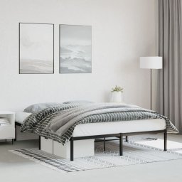 Gossi cadru pat metalic, negru, 160x200 cm