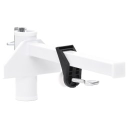 Gossi clema de umbrela pentru balcon, alb, 38 mm, otel