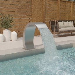 Gossi fantana de piscina, 22x60x70 cm, otel inoxidabil 304