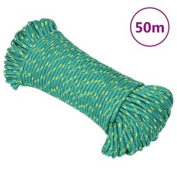 Gossi franghie de barca, verde, 5 mm, 50 m, polipropilena