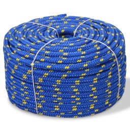 Gossi franghie marinareasca din polipropilena, albastru, 250 m, 16 mm