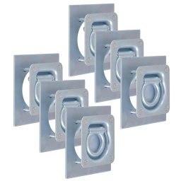 Gossi inele ancorare pentru remorca 6 buc, otel galvanizat, 2000 kg