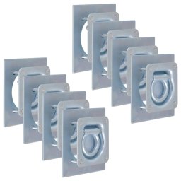 Gossi inele ancorare pentru remorca 8 buc, otel galvanizat, 2000 kg