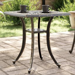 Gossi masa de gradina, bronz, 53x53x53 cm, aluminiu turnat