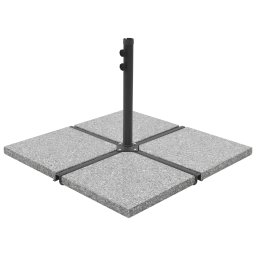 Gossi placi de greutate umbrela, 4 buc., gri, 100 kg, granit, patrat