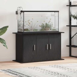 Gossi suport acvariu stejar negru 101x41x58 cm lemn prelucrat