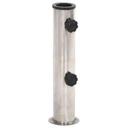 Gossi suport de umbrela pentru stalp de Ø38/48 mm, argintiu, otel