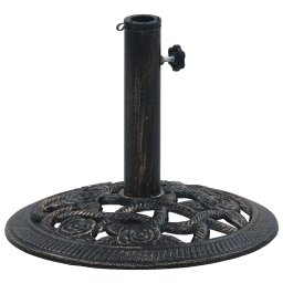 Gossi suport de umbrela, negru si bronz, 9 kg, fonta, 40 cm