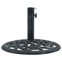 Gossi suport de umbrela, verde, 9 kg, fonta, 40 cm