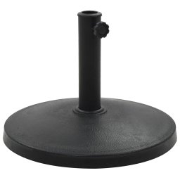 Gossi suport umbrela de soare rotund, negru, 10 kg, polirasina