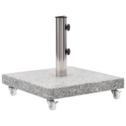 Gossi suport umbrela de soare, gri, 30 kg, granit, patrat