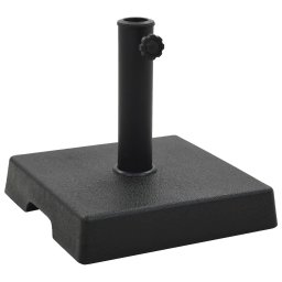 Gossi suport umbrela de soare, negru, 8 kg, polirasina, patrat