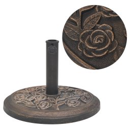 Gossi suport umbrela de soare, rasina, rotund, bronz, 9 kg