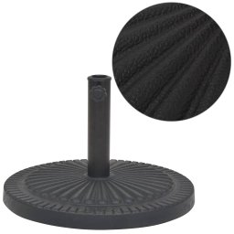 Gossi suport umbrela de soare, rasina, rotund, negru, 14 kg