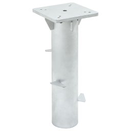 Gossi suport umbrela in pamant, argintiu, 16x16x39,5 cm, otel
