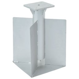 Gossi suport umbrela in pamant, argintiu, 27,5x27,5x45 cm, otel