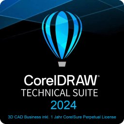 CorelDRAW Technical Suite 2024 3D CAD Business incl. 1 Year CorelSure Perpetual License 1 - 4 User 1 An