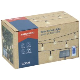 GRUNDIG Solar bandă de leduri 50 LED cald alb 8 iluminat mod 735x4x2.3cm SOL304458