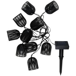 solar bandă de leduri negru 10 LED 420cm SOL302218
