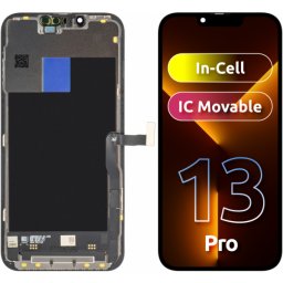 Display cu Touchscreen JK pentru Apple iPhone 13 Pro, cu Rama, Versiune LCD In-Cell IC Movable, Negru