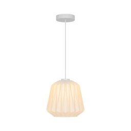 Nordlux - Lustră suspendată pe cablu ELBIE 1xE27/15W/230V Ø 24 cm albă