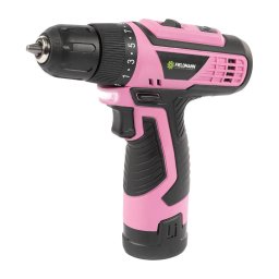 Fieldmann - Bormașină cu acumulator 12V 1500 mAh roz/negru