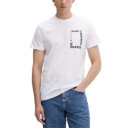 KARL LAGERFELD M T-Shirt Klj Slim Ss Frame Logo B2M17046 100 white