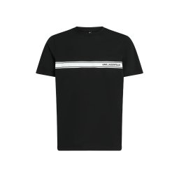 KARL LAGERFELD M T-Shirt Elongated Logo Graphic A3M46001 999 black