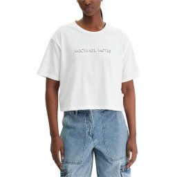 MICHAEL KORS T-Shirt Mk Shdw Embssed Logo MR651Z797J 100 white