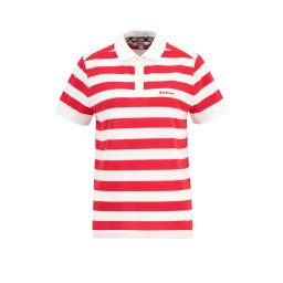 BARBOUR Polo Ashbourne Stripe LML0887 re16 poppy red stripe