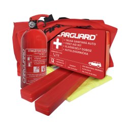 Kit siguranta auto obligatoriu RAR cu stingator 1 kg cu manometru