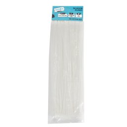Set 100 bride plastic albe Detoolz 3,6 x 300 mm, protectie UV