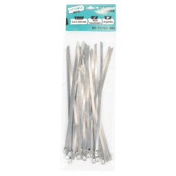 Set 20 bride metalice din otel inoxidabil Detoolz 4,6 x 220 mm